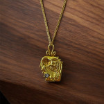 Athena Owl Coin Necklace - Sterling Silver 925